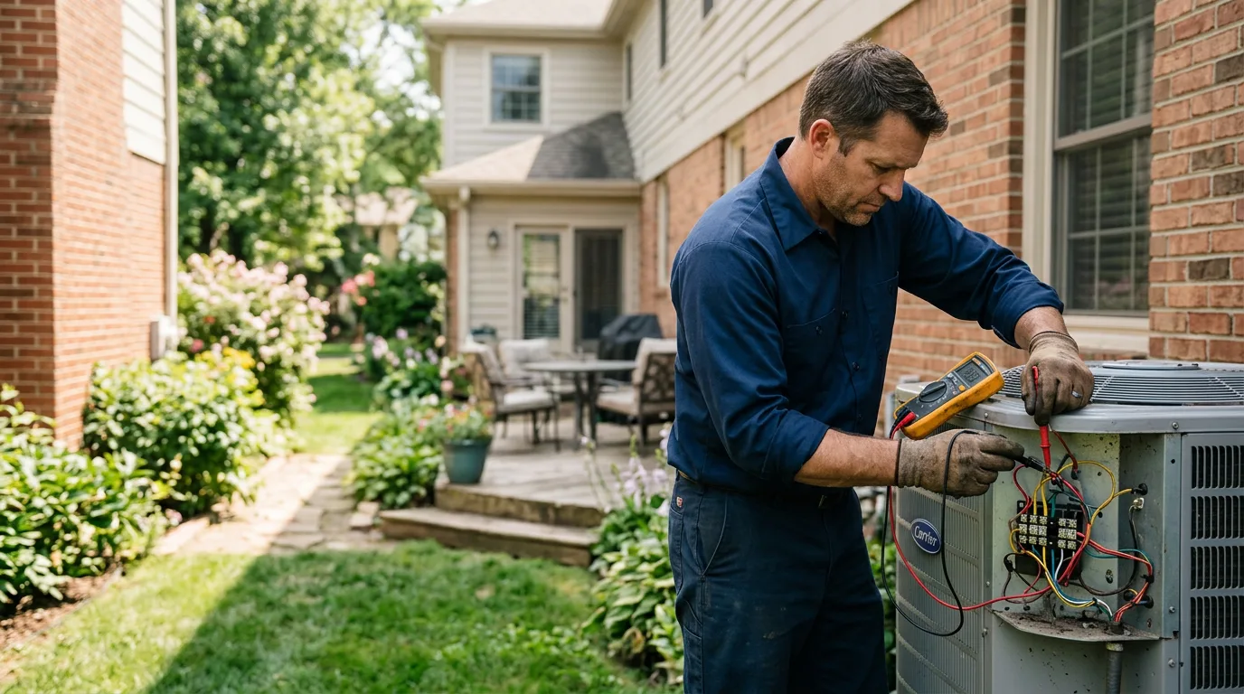 HVAC technician working near Stewartsville, NJ